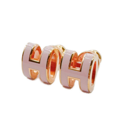 ミニ ポップアッシュ ピアス ローズドラジェ ピンクゴールド金具