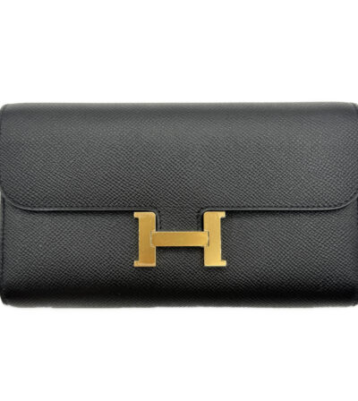 コンスタンスロング トゥ ゴー 黒 エプソン ゴールド金具