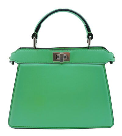 ピーカブー アイシーユー ミニ グリーン レザー シルバー金具 8BN335