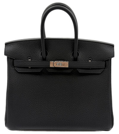 エルメス　バーキン25　黒　トゴ　シルバー金具　G刻印　新品