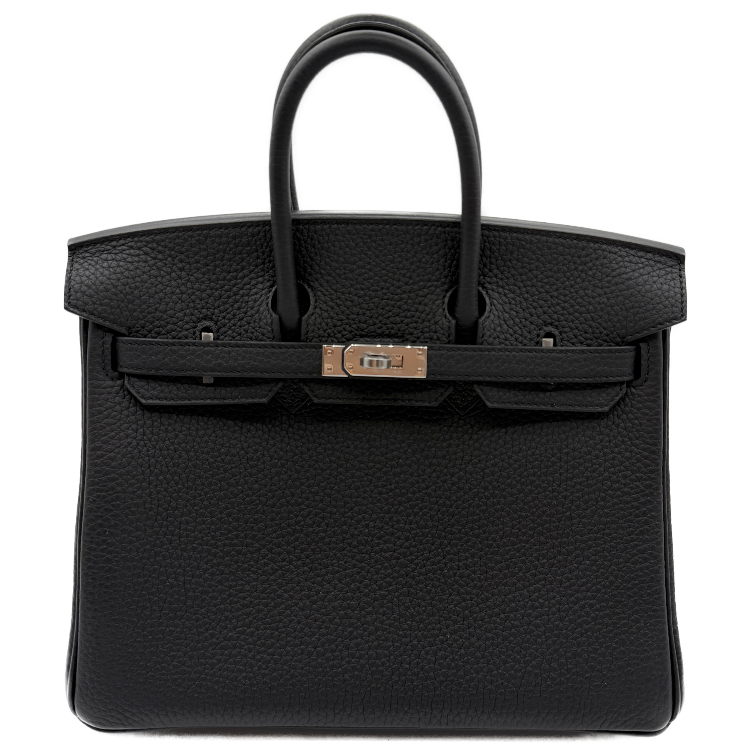 エルメス　バーキン25　黒　トゴ　シルバー金具　G刻印　新品